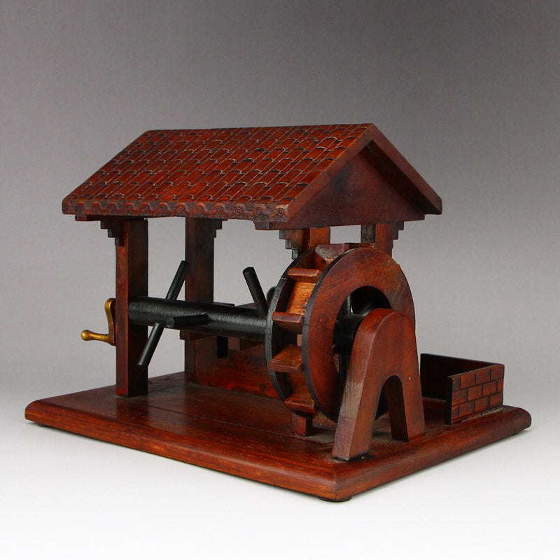 Chinese Zitan Wood Waterwheel Modle