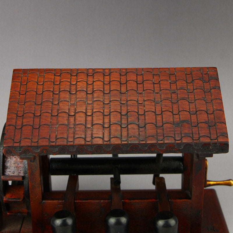 Chinese Zitan Wood Waterwheel Modle