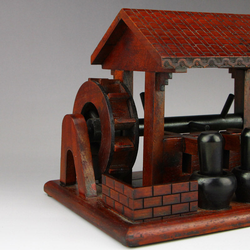 Chinese Zitan Wood Waterwheel Modle