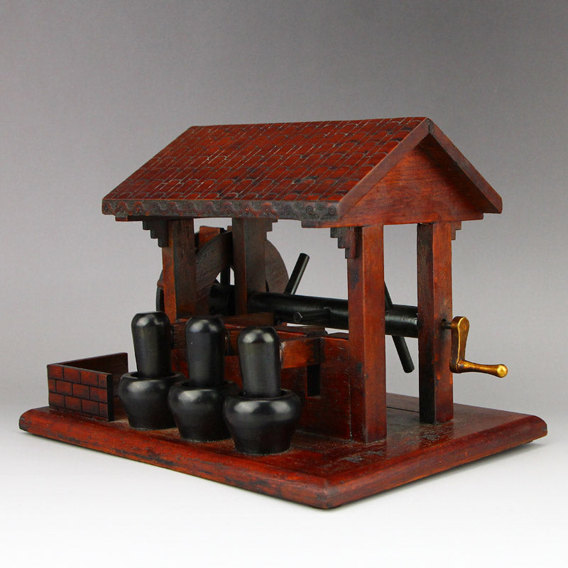 Chinese Zitan Wood Waterwheel Modle