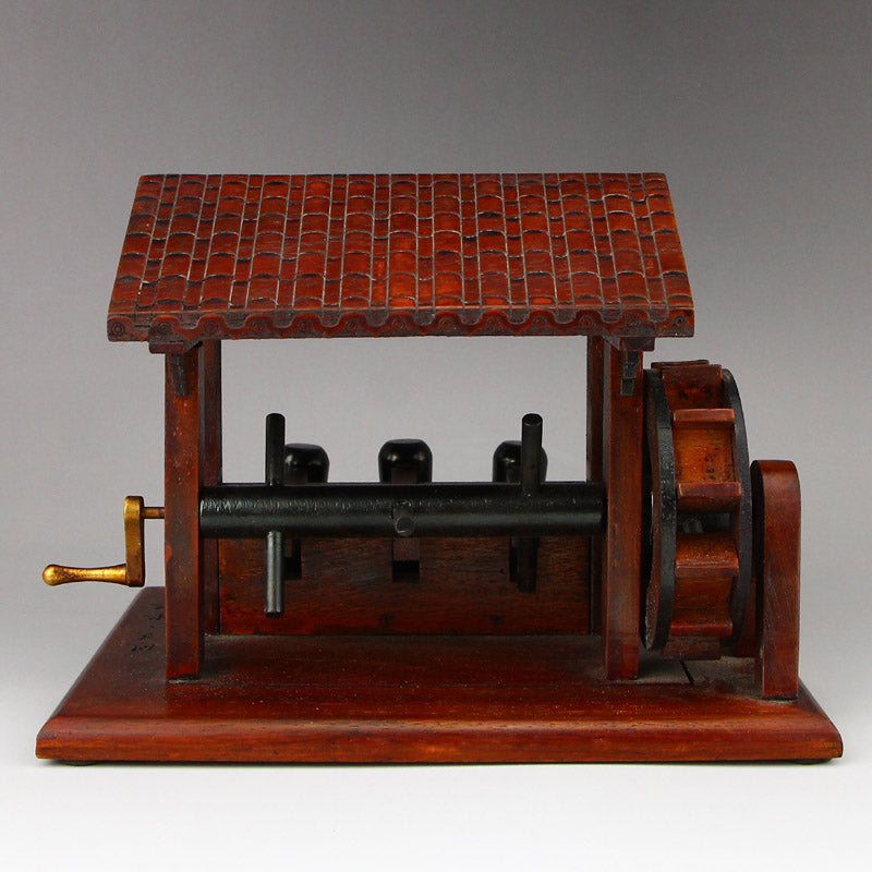 Chinese Zitan Wood Waterwheel Modle