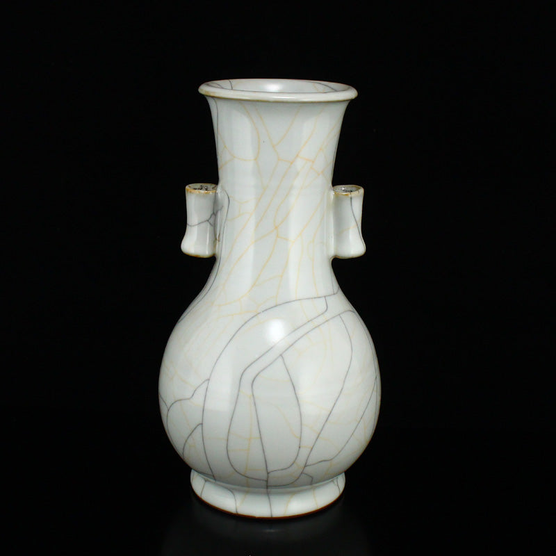 Chinese Ru Kiln Double Ears Porcelain Vase