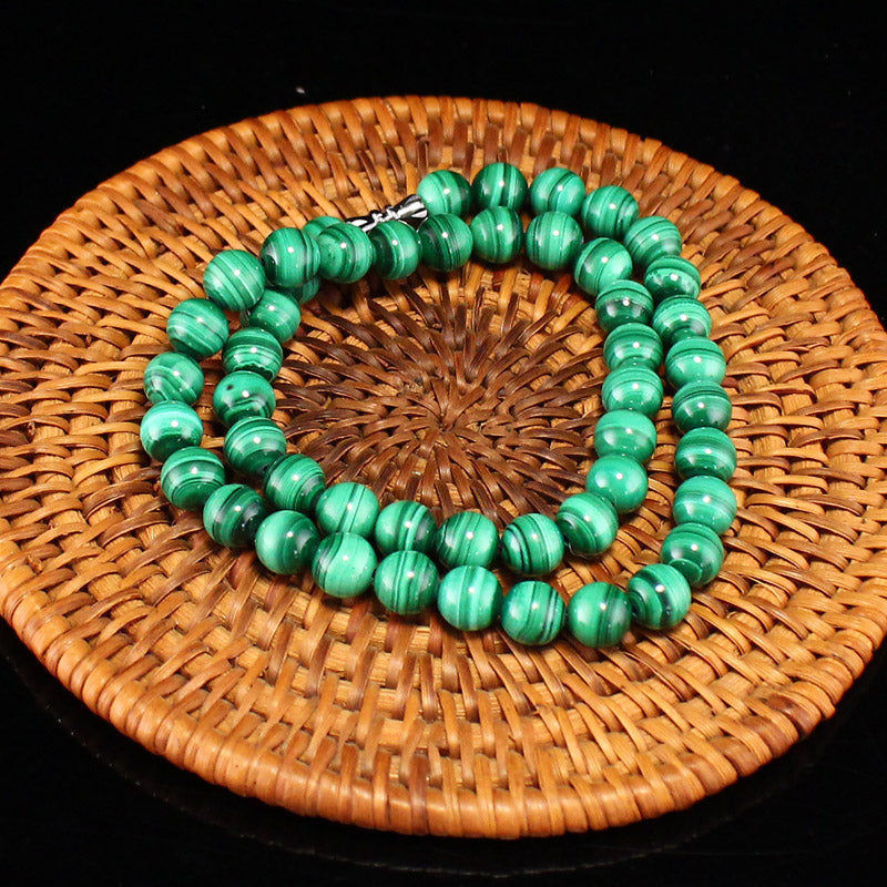 8MM Bead Turquoise Beads Necklace