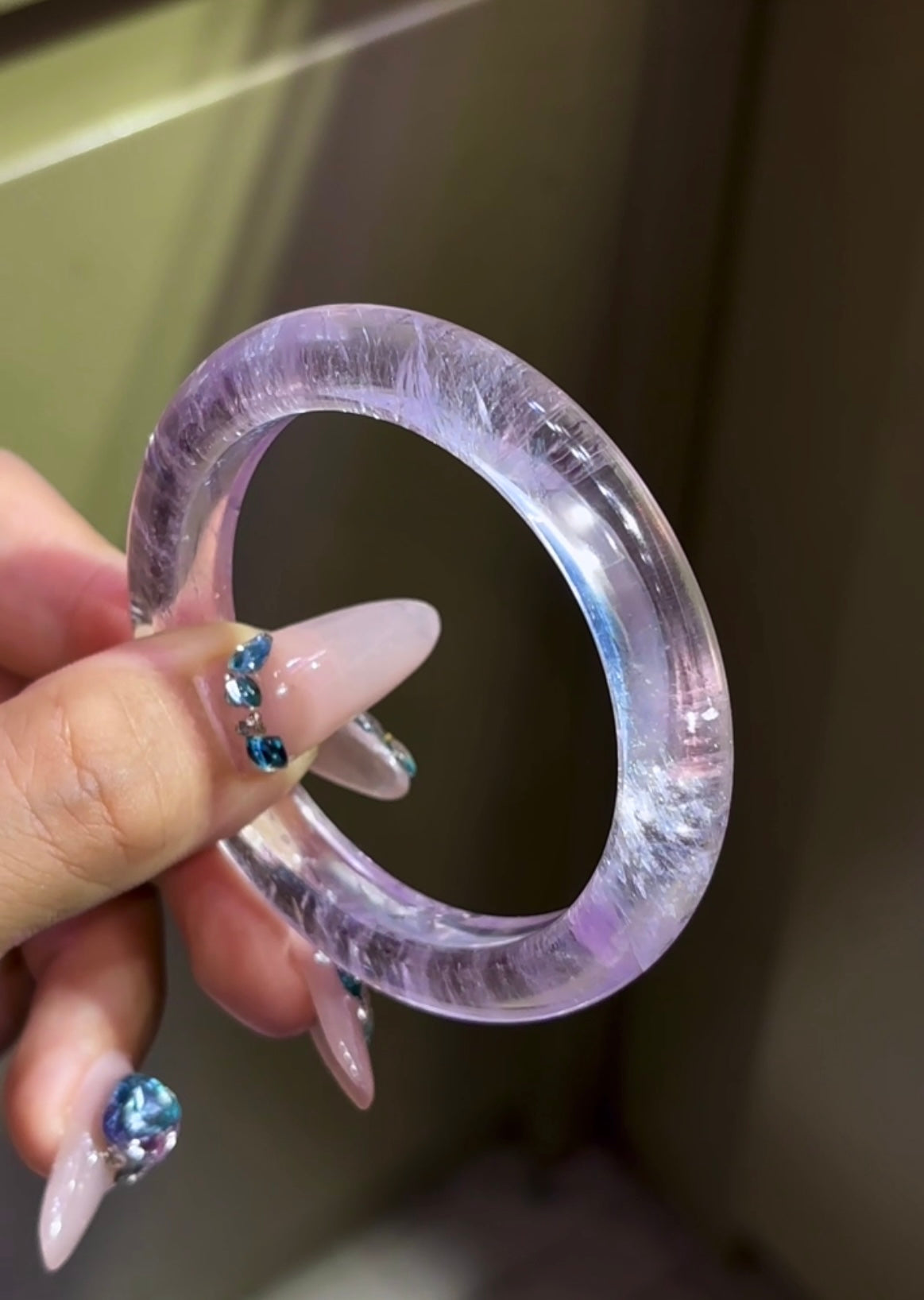 A1791 Exquisite Purple Lithium Crystal Bracelet