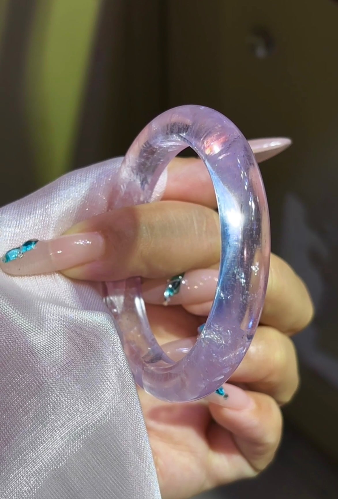 A1791 Exquisite Purple Lithium Crystal Bracelet