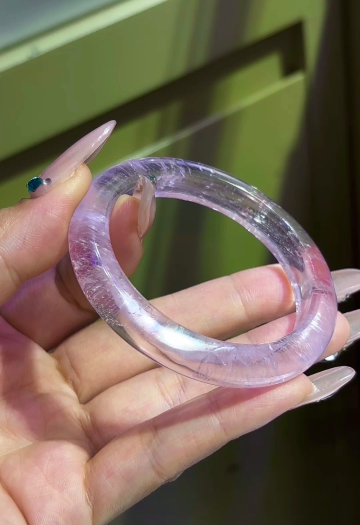 A1791 Exquisite Purple Lithium Crystal Bracelet