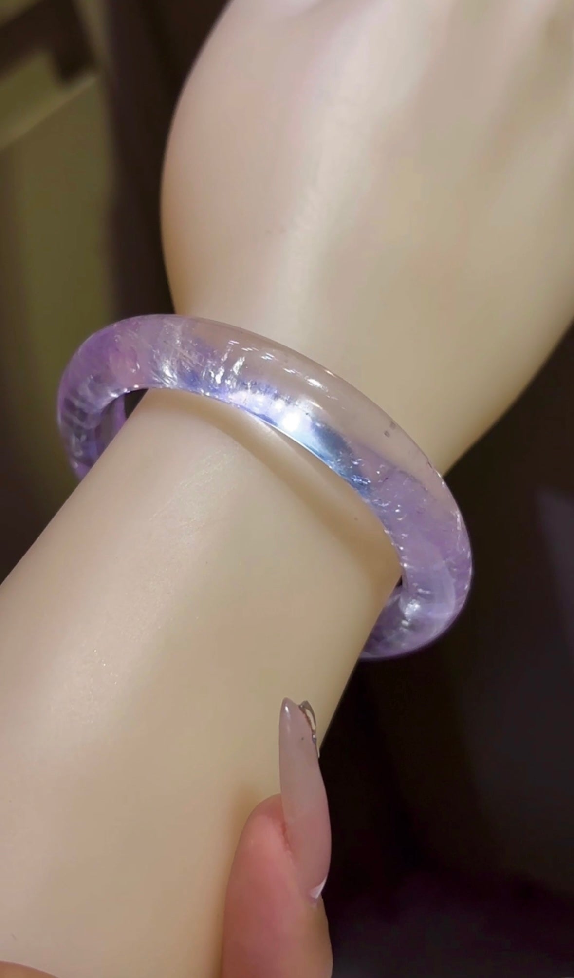 A1791 Exquisite Purple Lithium Crystal Bracelet