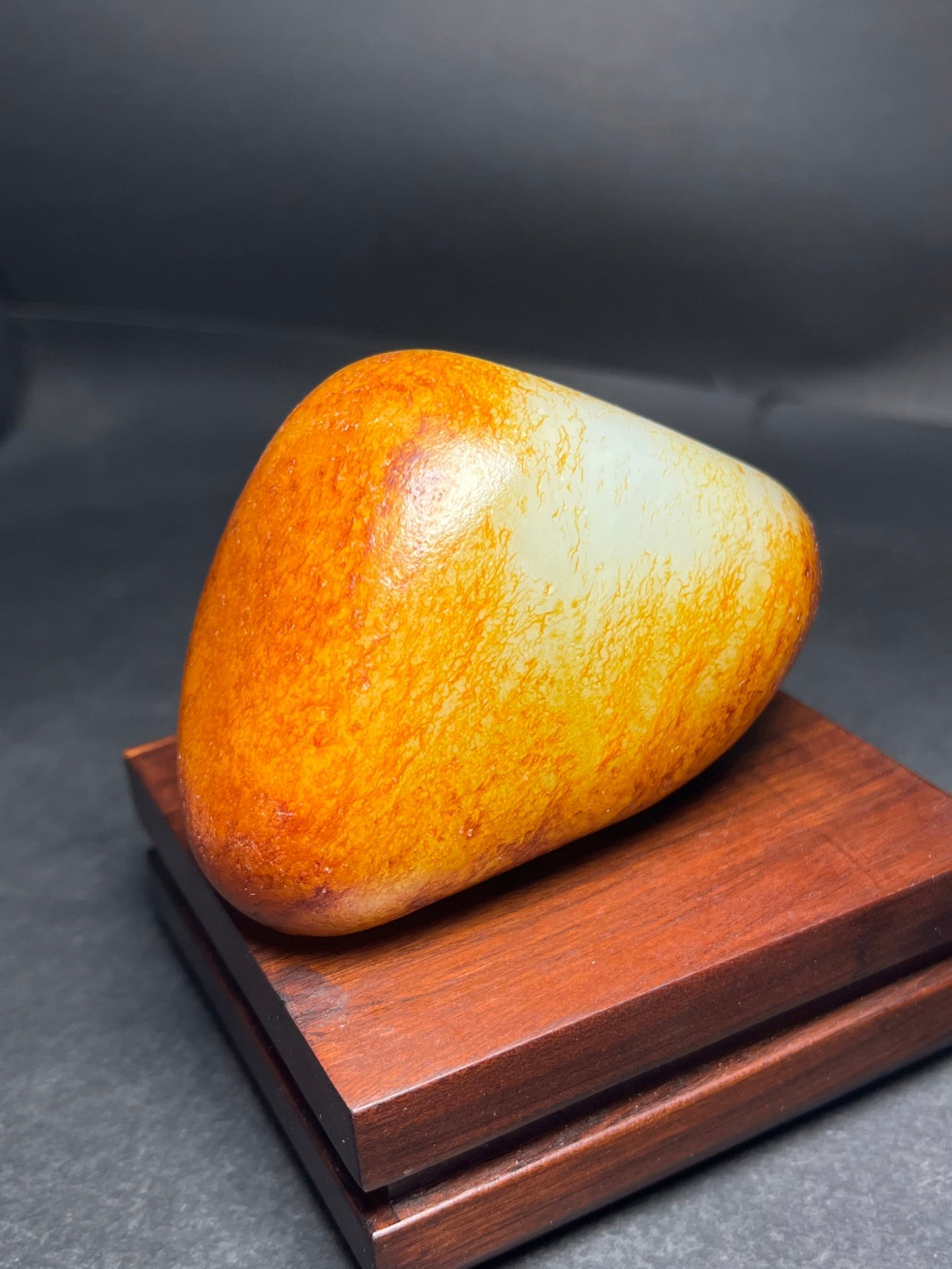 A1797 Vintage Chinese Hetian Jade Original Stone Statue