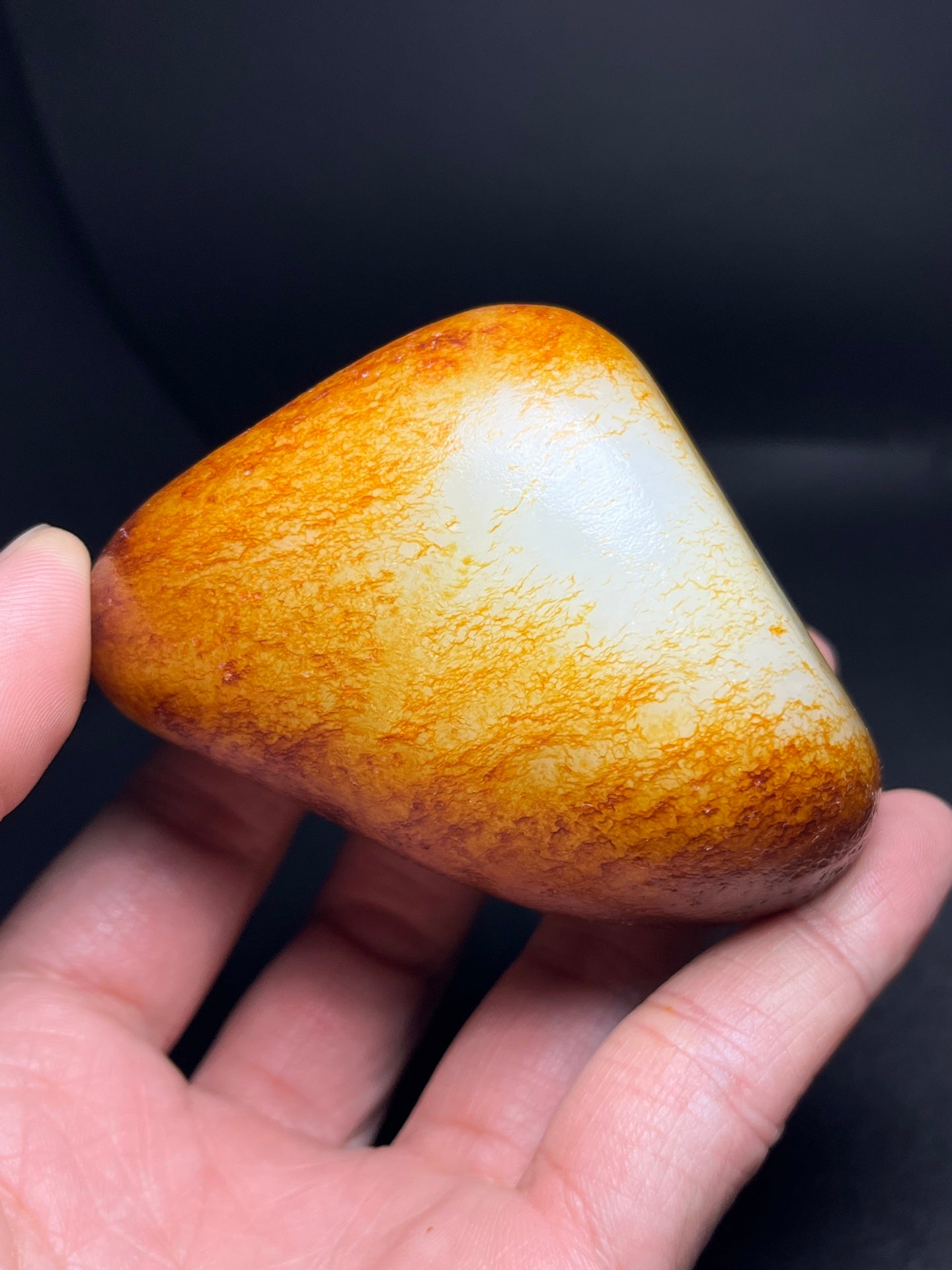 A1797 Vintage Chinese Hetian Jade Original Stone Statue