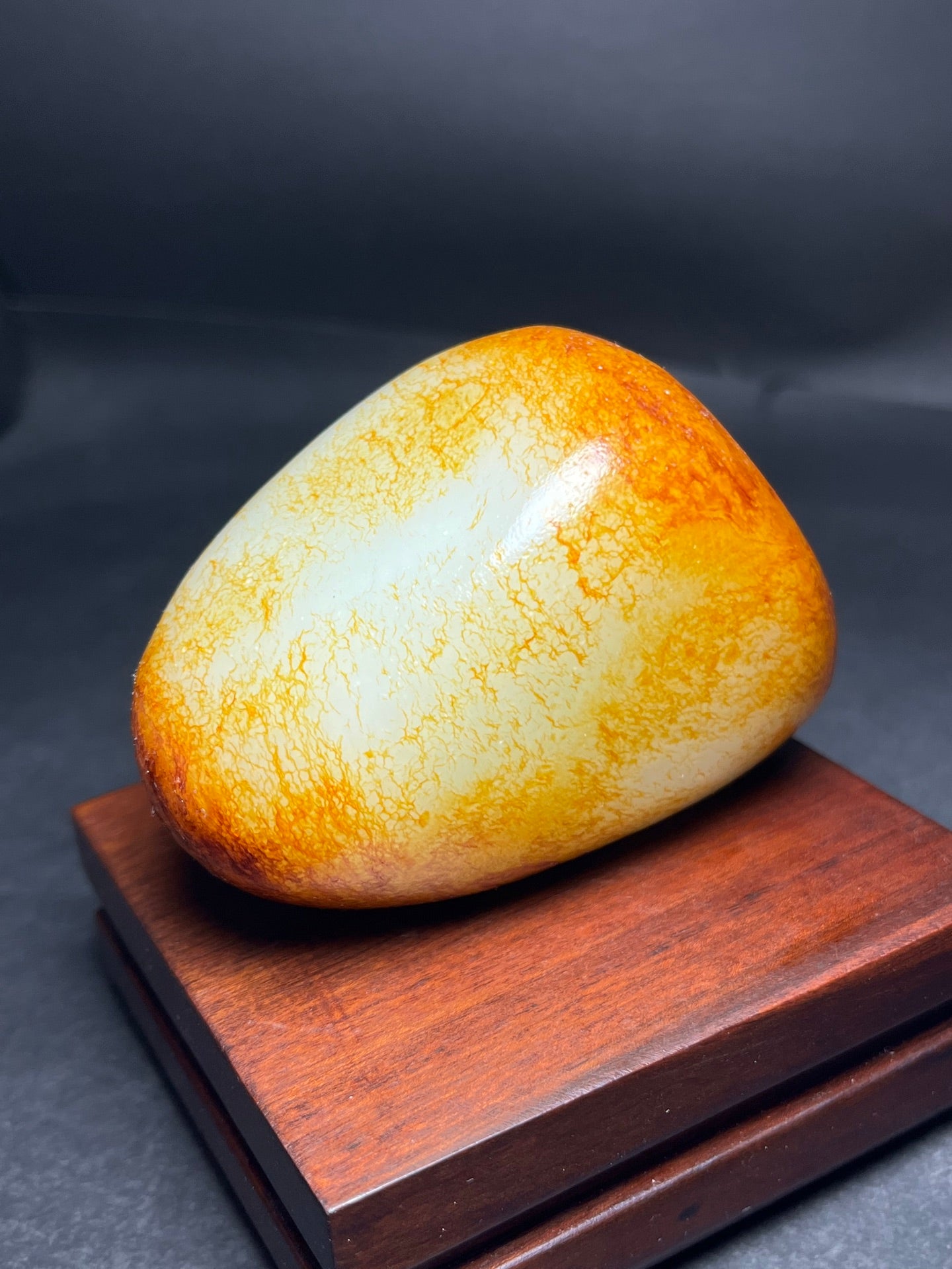 A1797 Vintage Chinese Hetian Jade Original Stone Statue