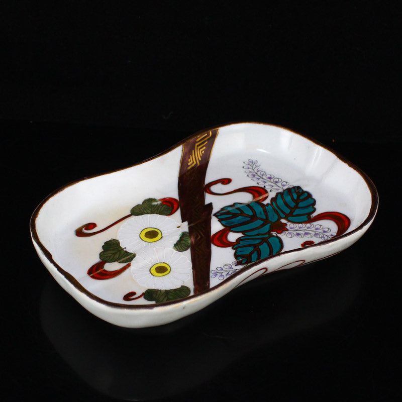 Japanese Gilt Gold Flower Design Porcelain Plate
