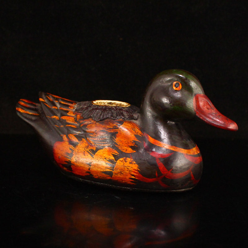 Old Chinese Lacquerware Duck Ink Tank