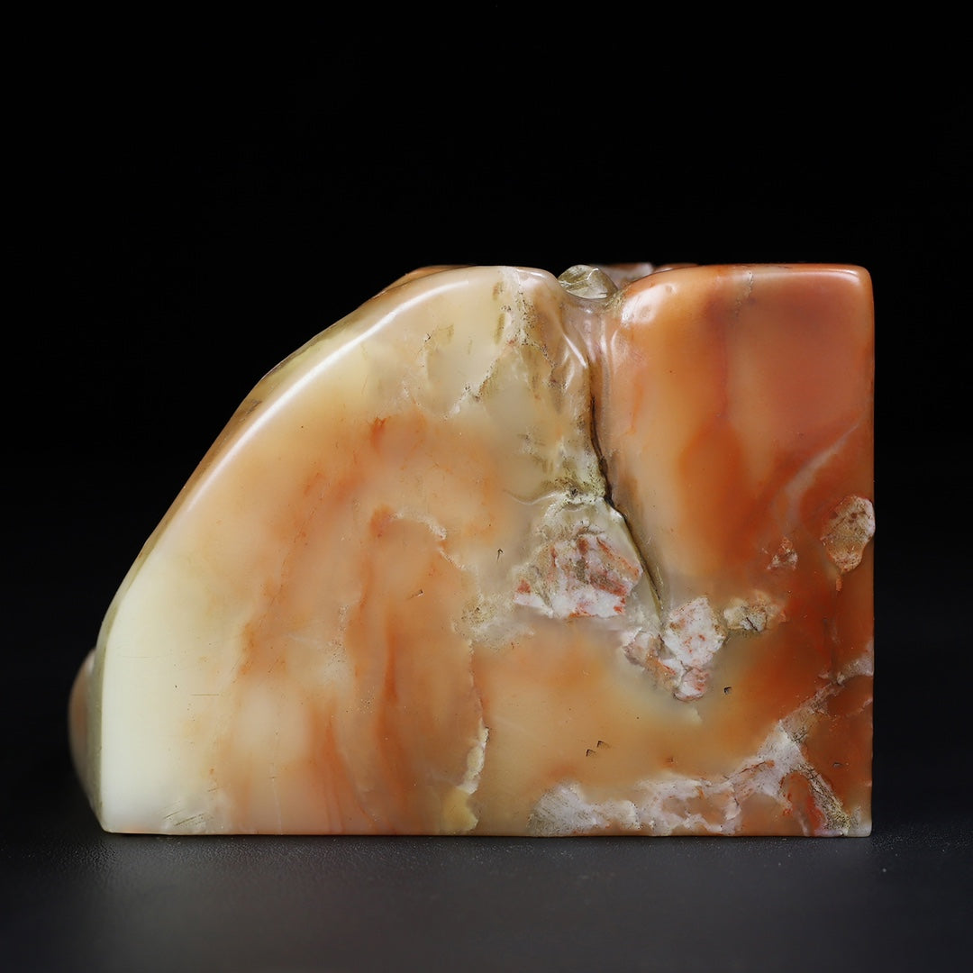 Old Chinese Shoushan Stone Carved Sage Seal