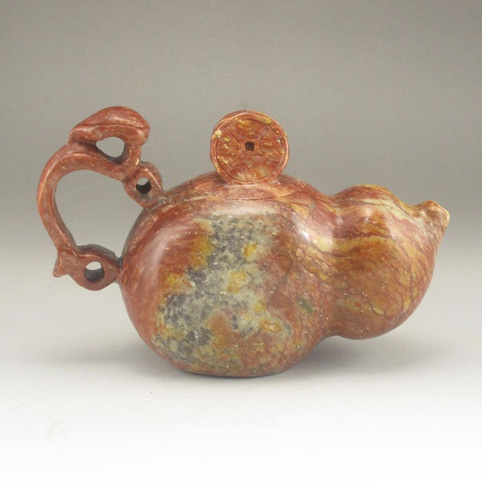 Chinese Shoushan Stone Teapot w Dragon