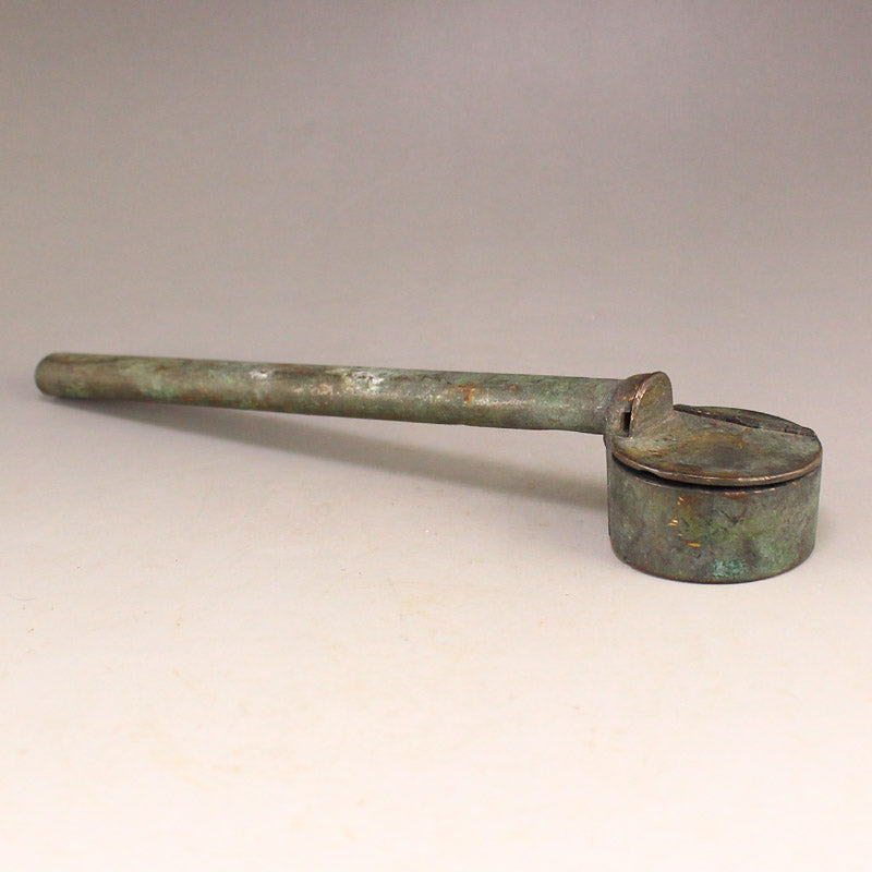 Chinese Bronze Brush Pen Box With Ink Box
