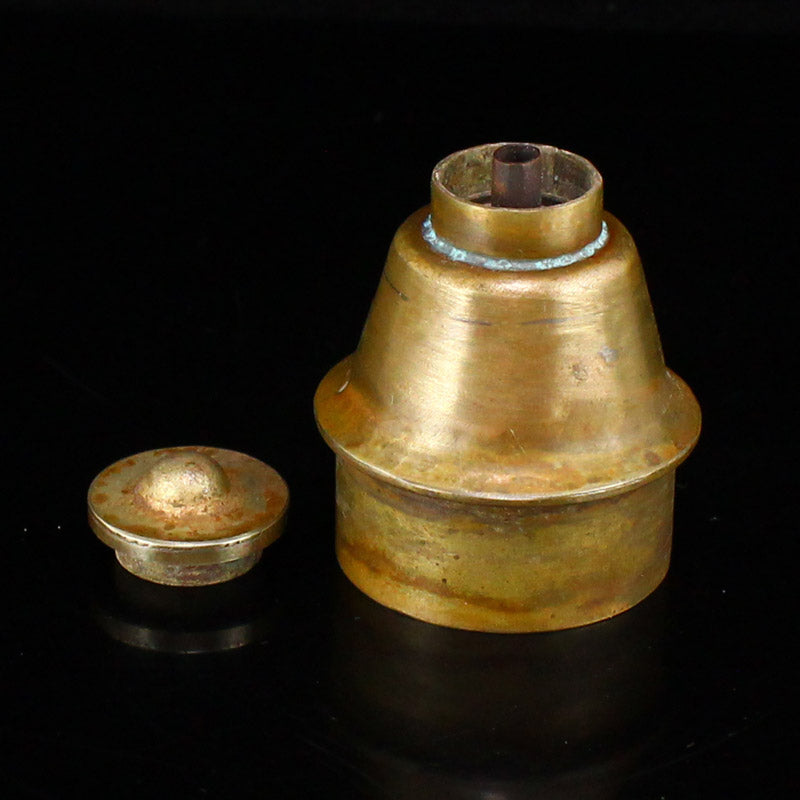 Chinese Qing Dynasty Bronze Enamel Smoke Lamp