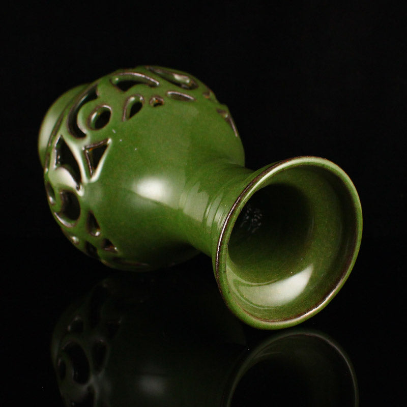 Openwork Chinese Longquan Kiln Porcelain Vase