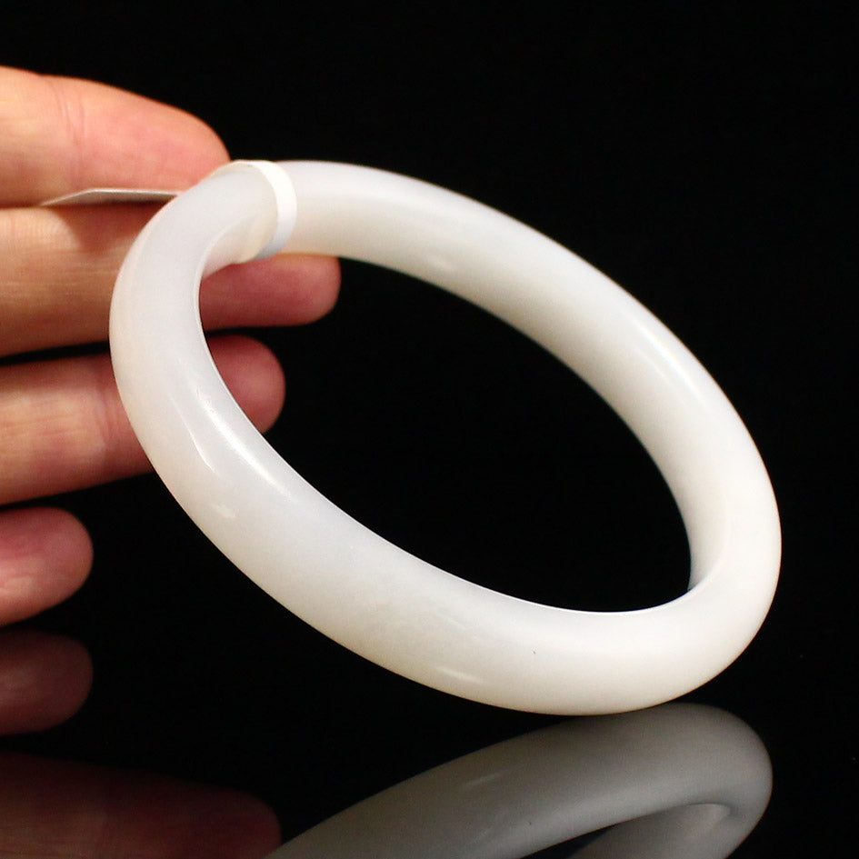 Inside Diameter 61.4MM Natural Hetian Jade Bracelet