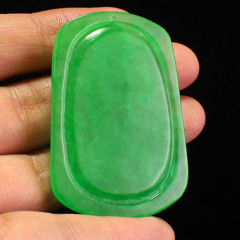 Natural Green Jade Kwan-yin Pendant