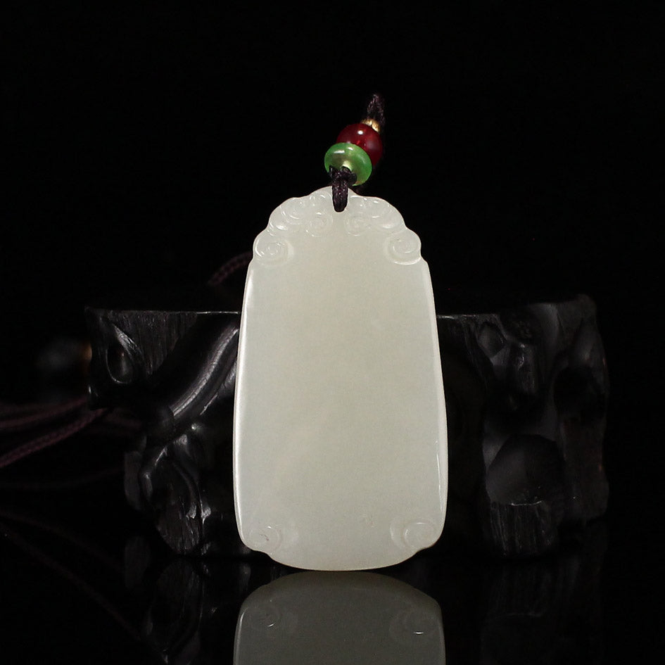 Natural Hetian Jade Lucky Pendant