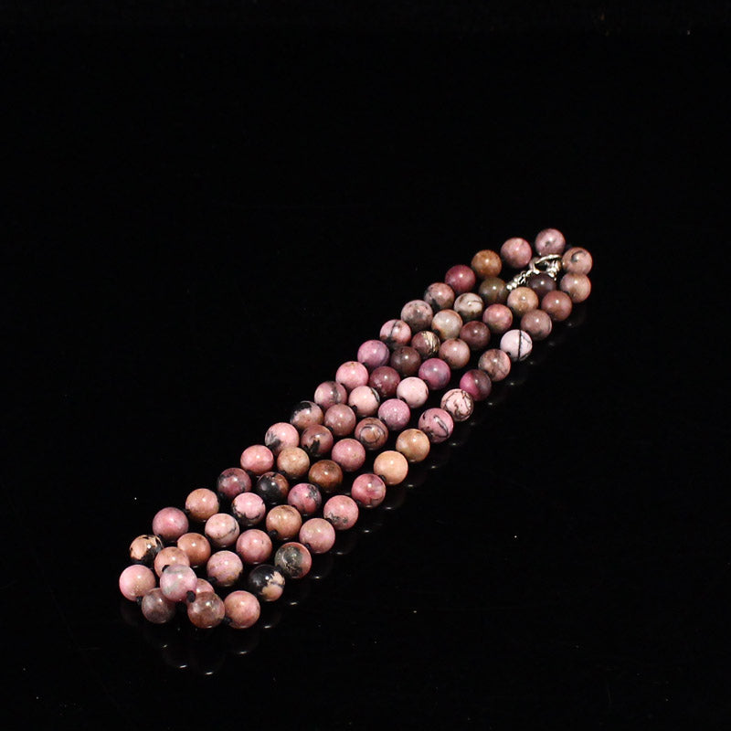 Beautiful Pink Gem Beads Necklace