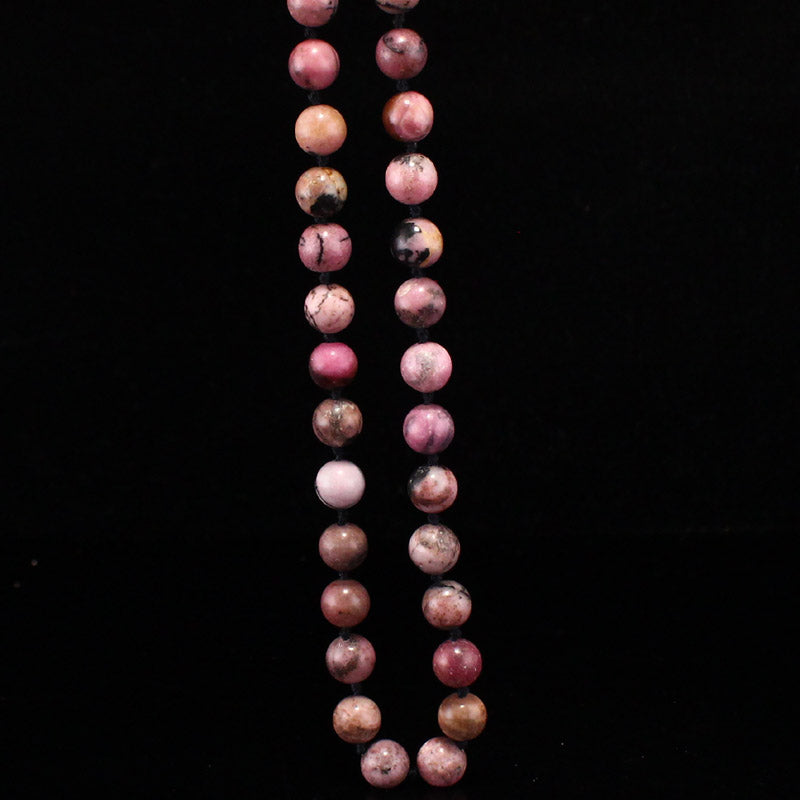 Beautiful Pink Gem Beads Necklace