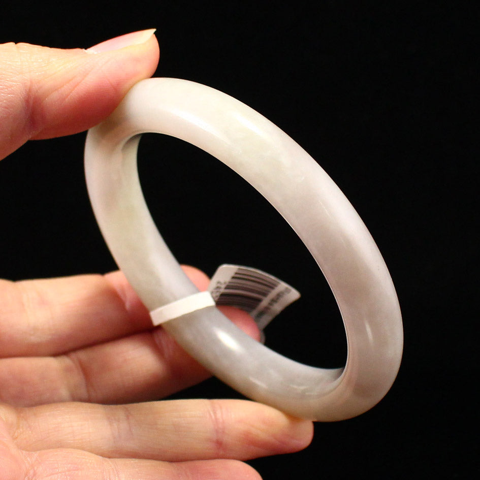 Inside Diameter 61.6 mm Natural Hetian Jade Bracelet