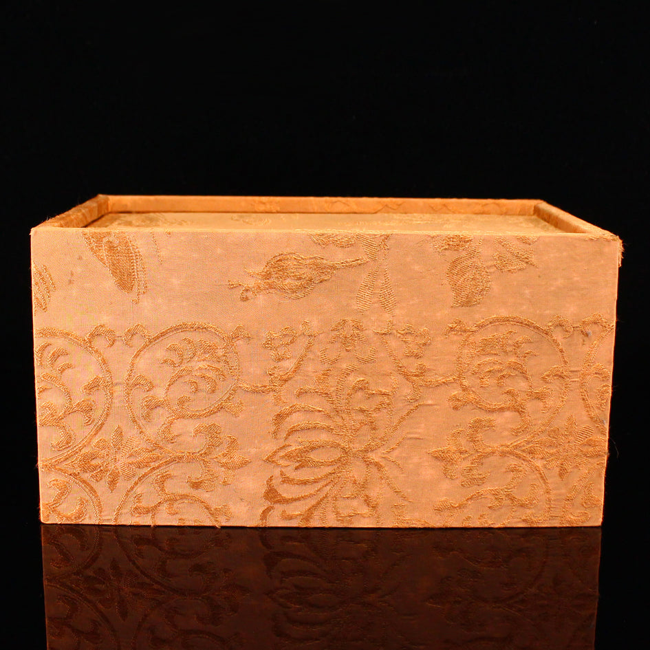 Vintage Chinese Shoushan Stone Low Relief Pine Tree & Figure Design Seal w Box