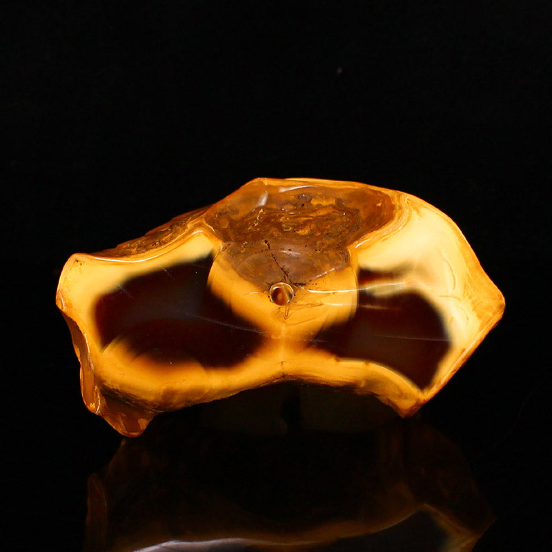 Natural Agate Carved Beast & Ruyi Statue w Certificate
