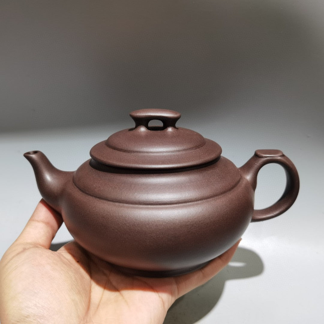 A0200 A Set Chinese Yixing Zisha Clay Teapot & Cups w Artist Signed