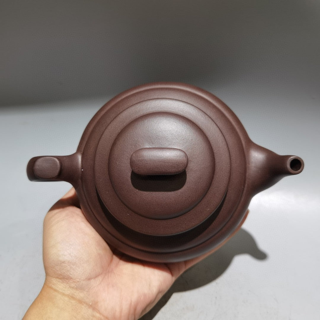 A0200 A Set Chinese Yixing Zisha Clay Teapot & Cups w Artist Signed