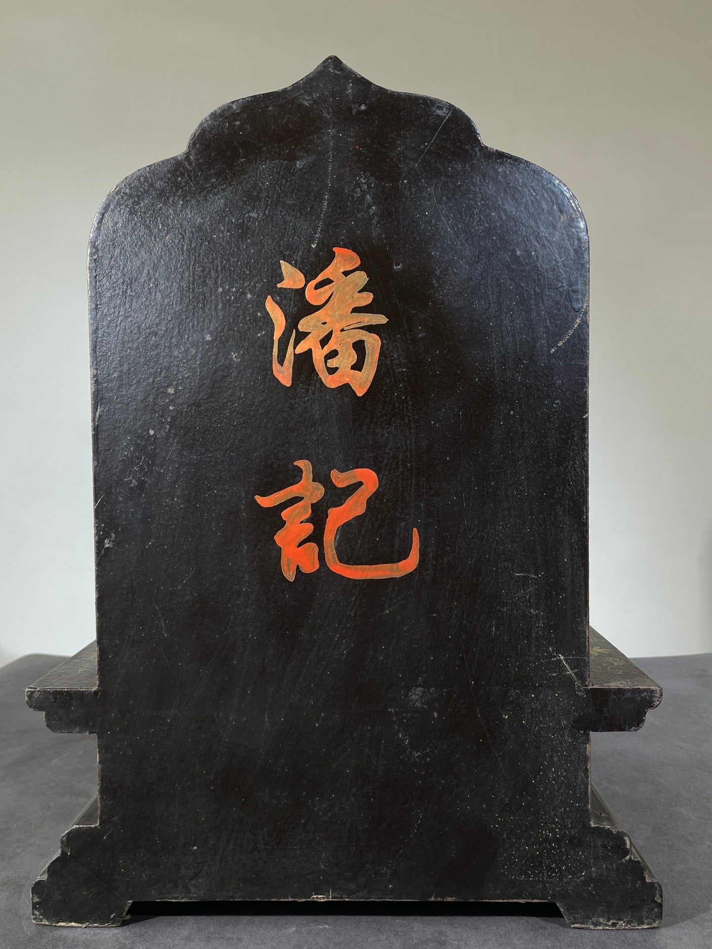 A0233 Vintage Chinese Gilt Gold Bronze Mazu Statue w Gilt Gold Wooden-cored Lacquerware Shrines