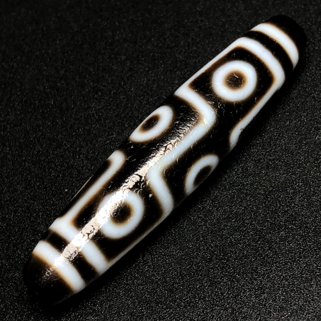 A0256 Tibetan Nine Eyes DZI Agate Pendant