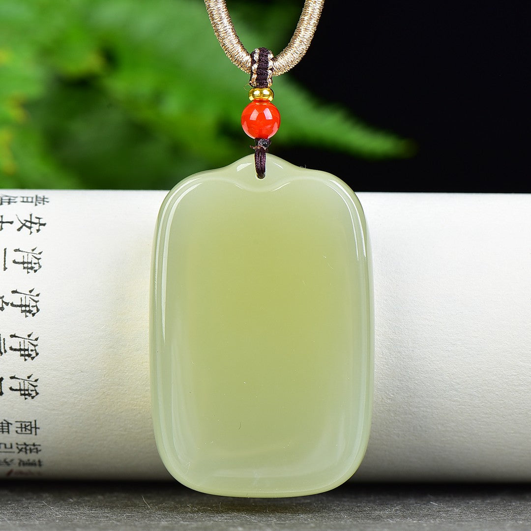 A0551 Superb Chinese Natural Hetian Jade Lucky Pendant