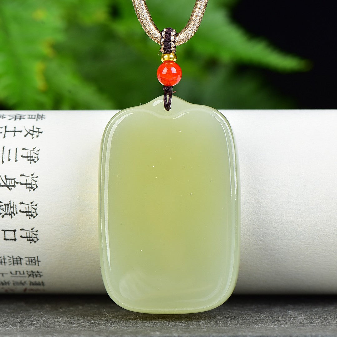 A0551 Superb Chinese Natural Hetian Jade Lucky Pendant
