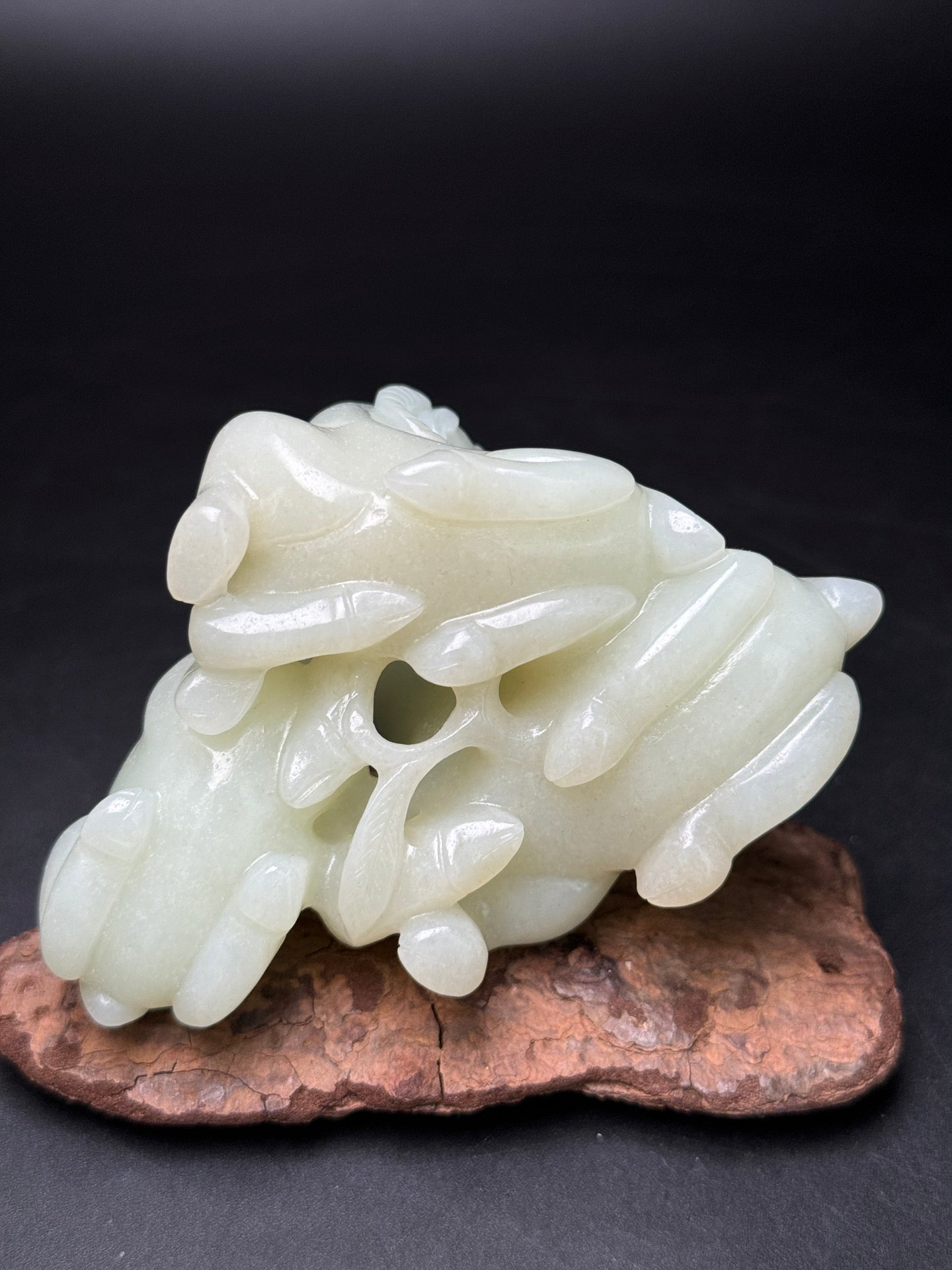 A0635 Superb Chinese Hetian Jade Carved Three Sheep Statue