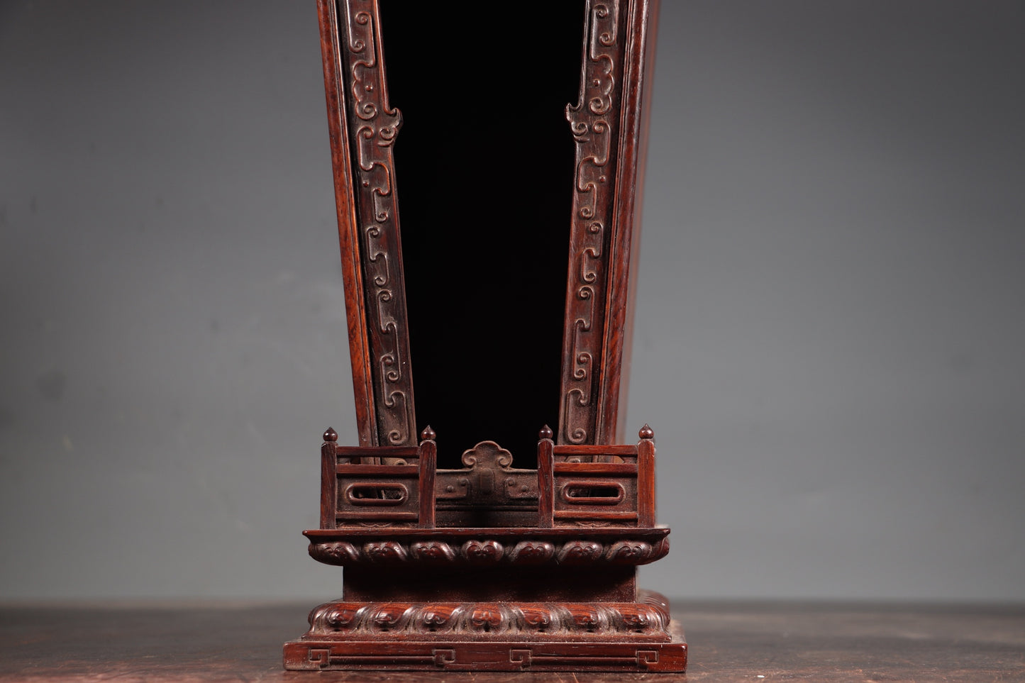 A0655 Vintage Chinese Huanghuali Wood Carved Shrines Statue