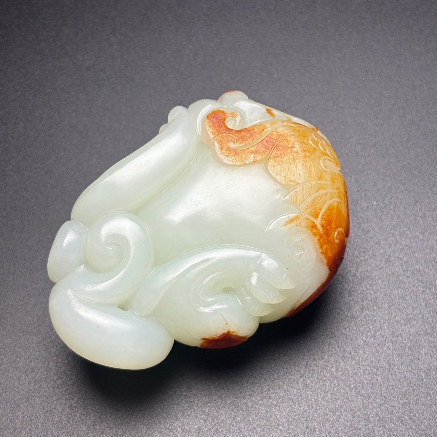 A0660 Superb Chinese Hetian Jade Carved Fortune Pixiu Statue/Pendant
