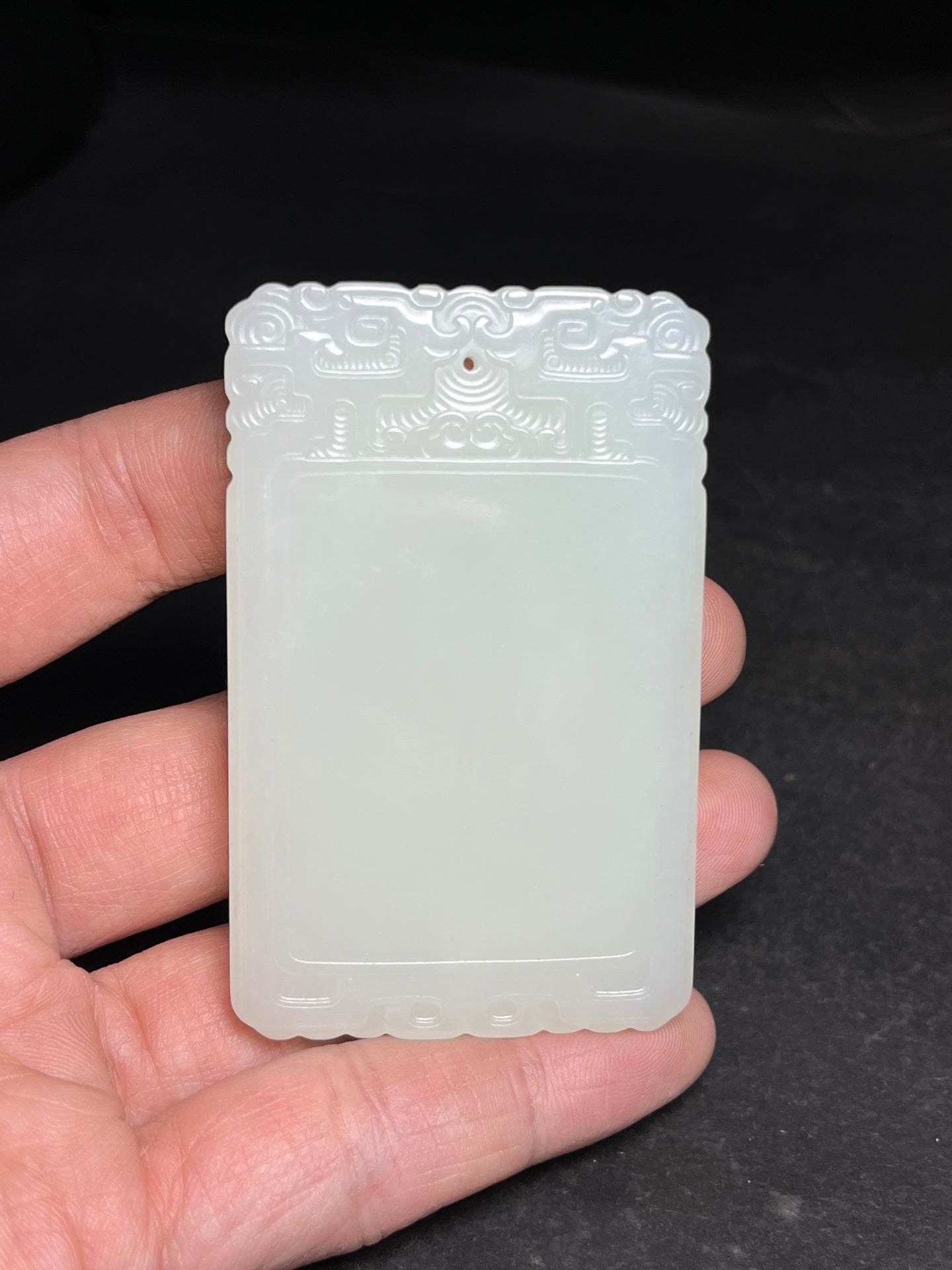 A0676 Chinese Natural Hetian Jade Lucky Pendant