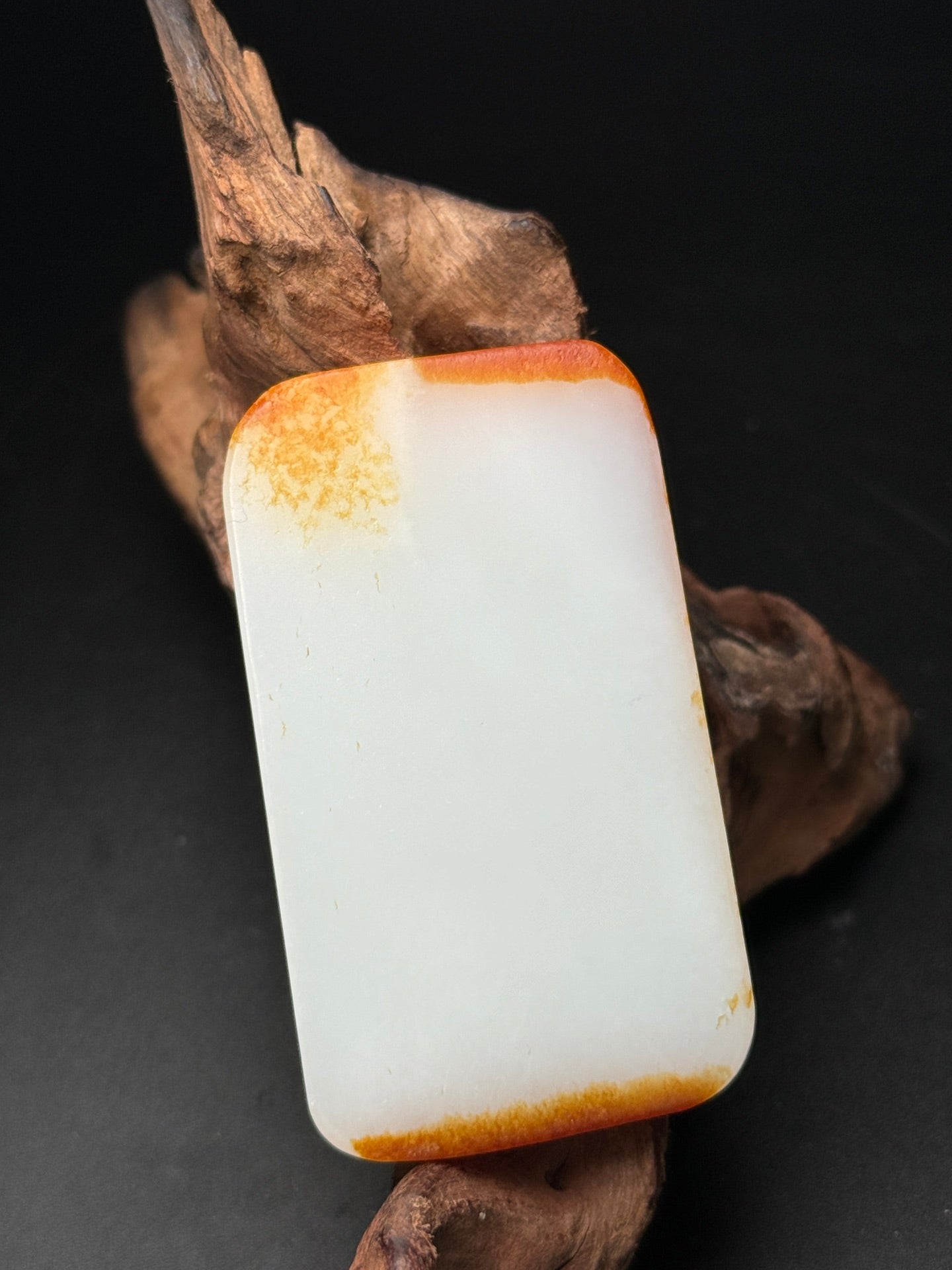 A0695 Superb Chinese Hetian Jade Carved Samantabhadra Pendant