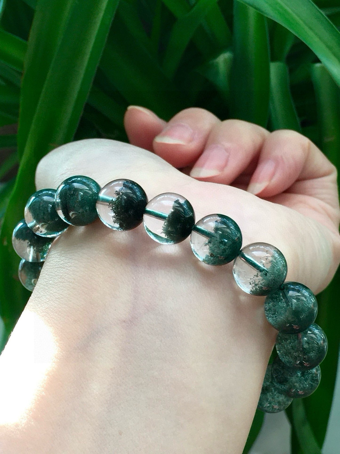 A0713 Exquisite Green Crystal Beads Bracelet