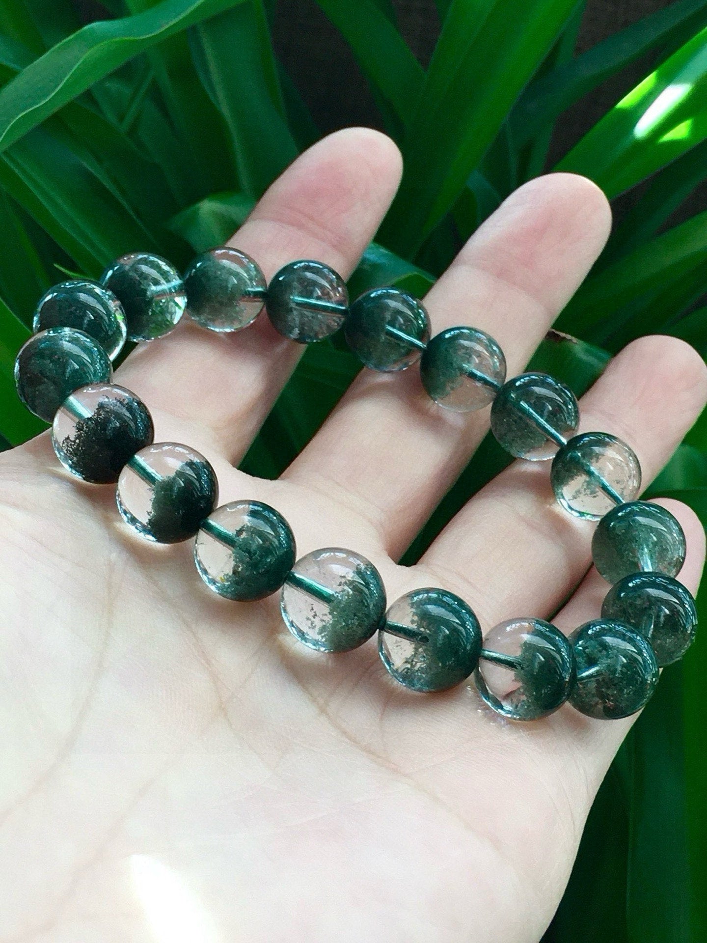 A0713 Exquisite Green Crystal Beads Bracelet