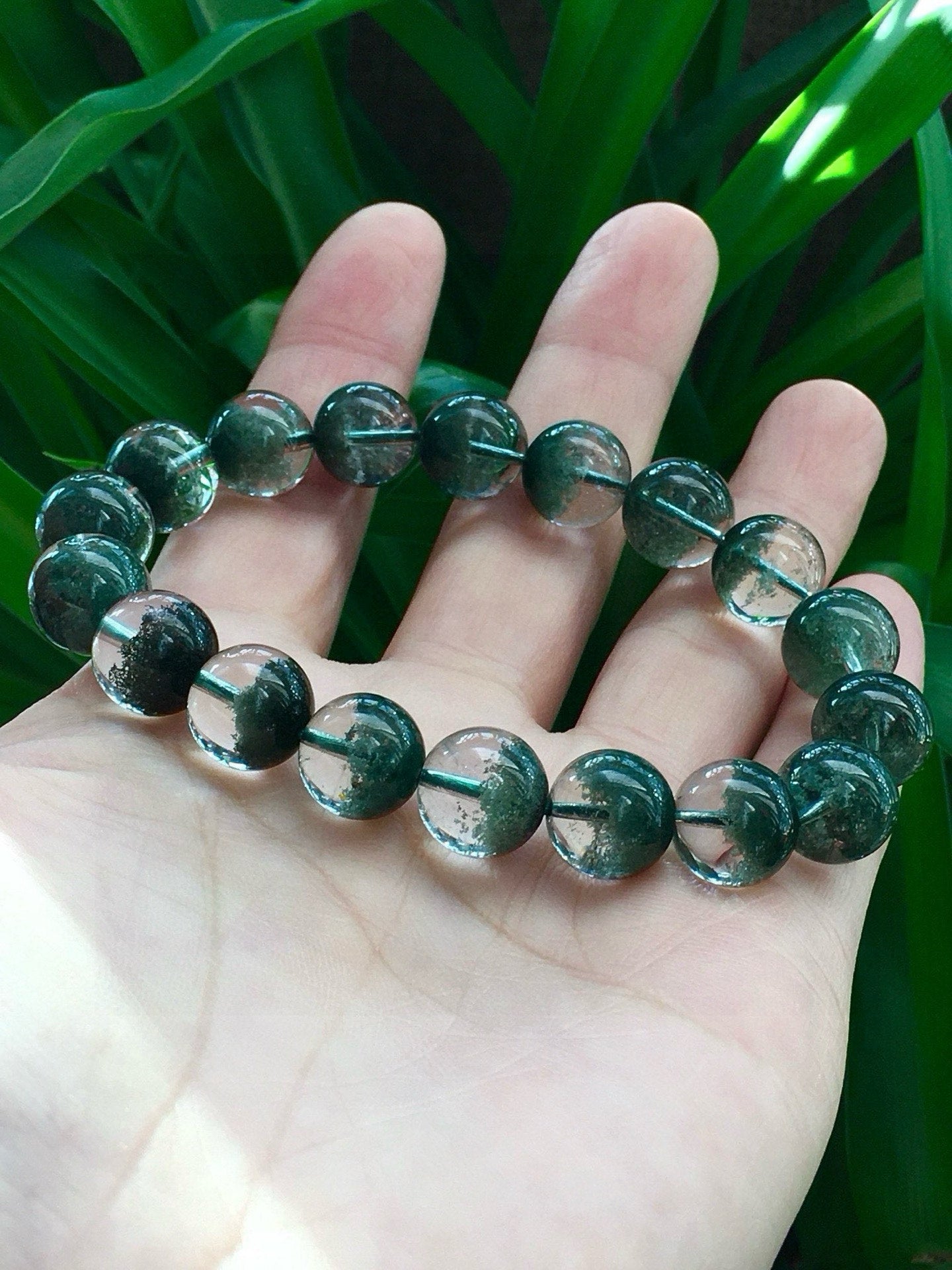 A0713 Exquisite Green Crystal Beads Bracelet