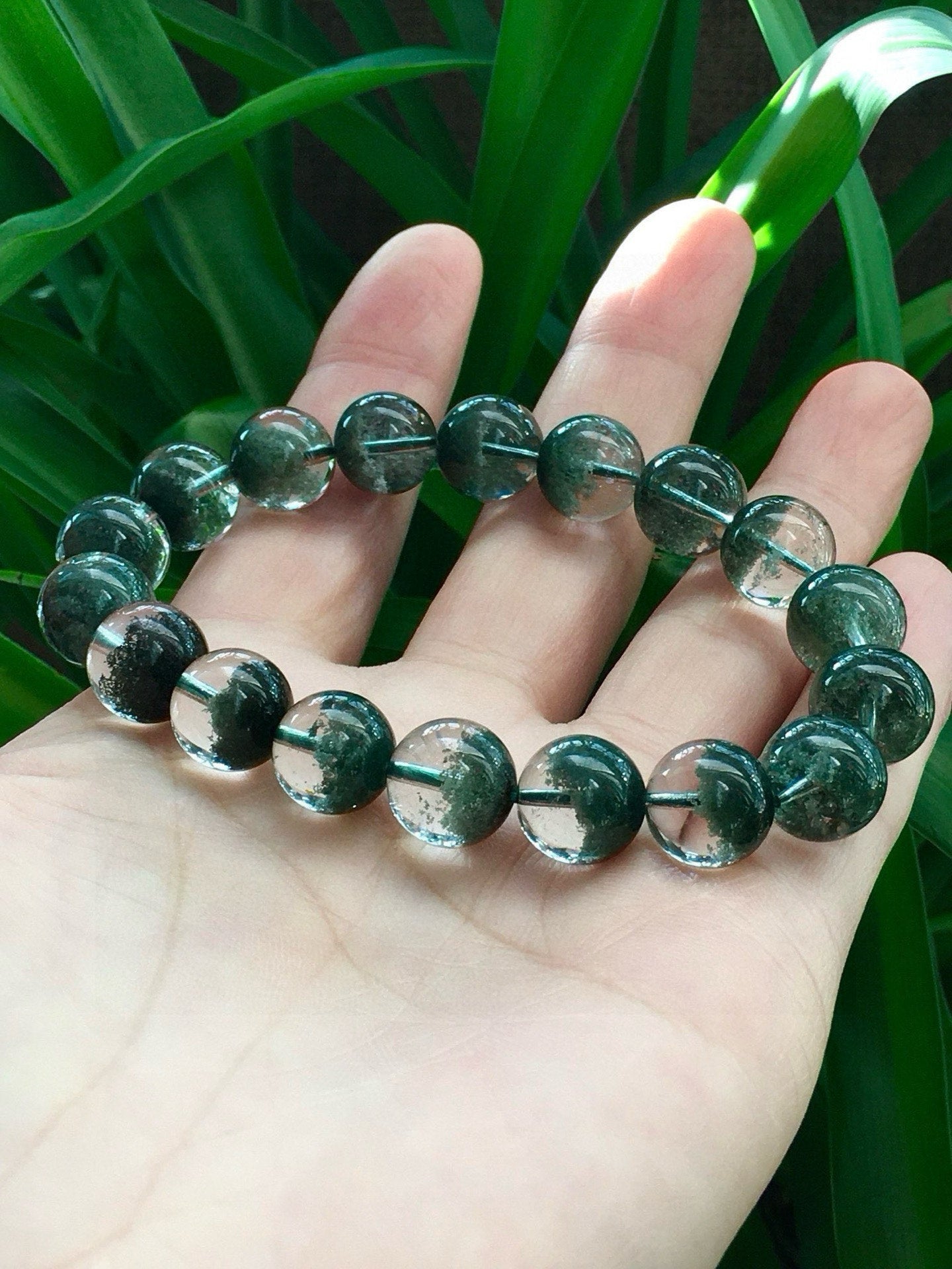 A0713 Exquisite Green Crystal Beads Bracelet