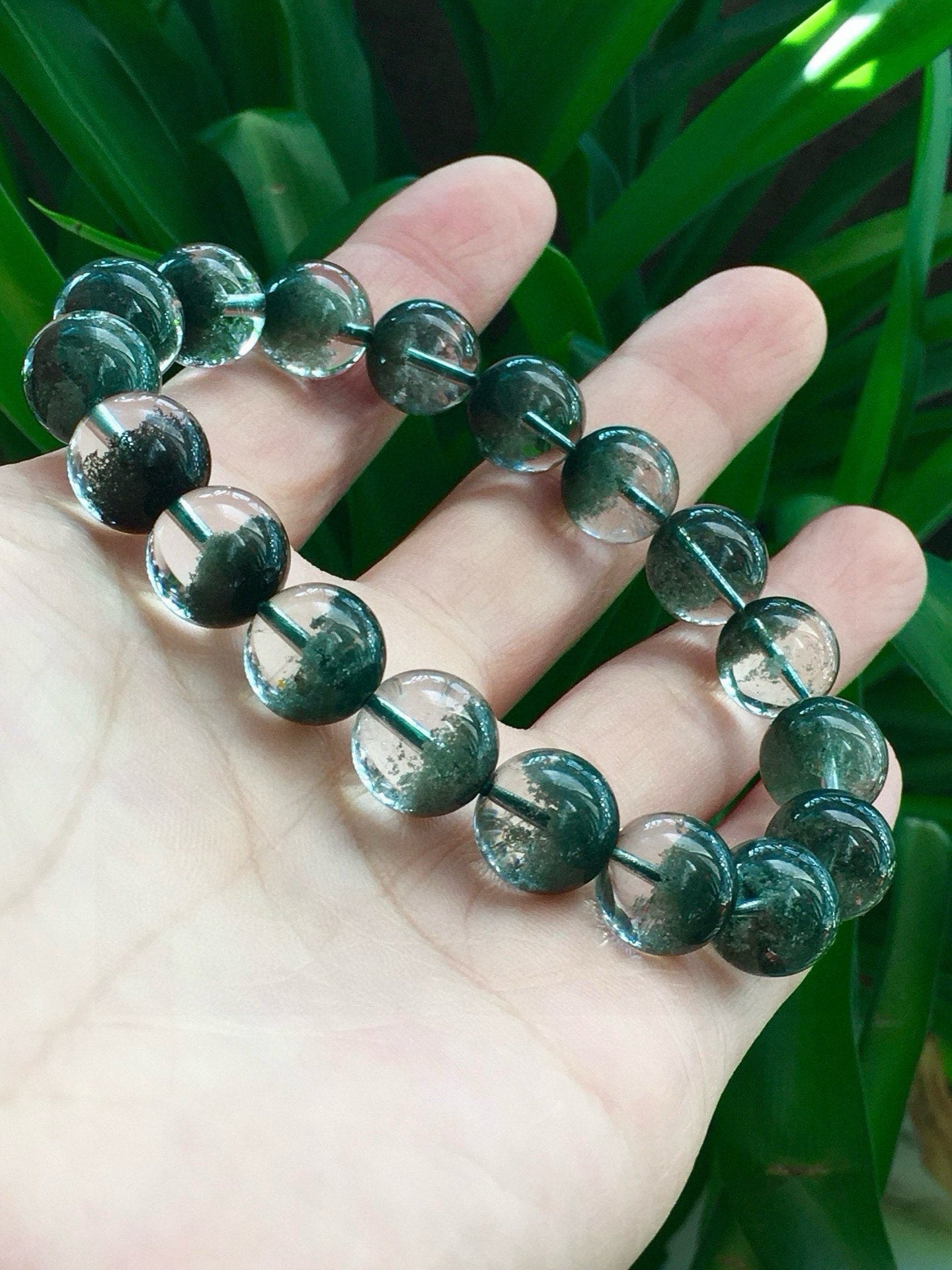 A0713 Exquisite Green Crystal Beads Bracelet