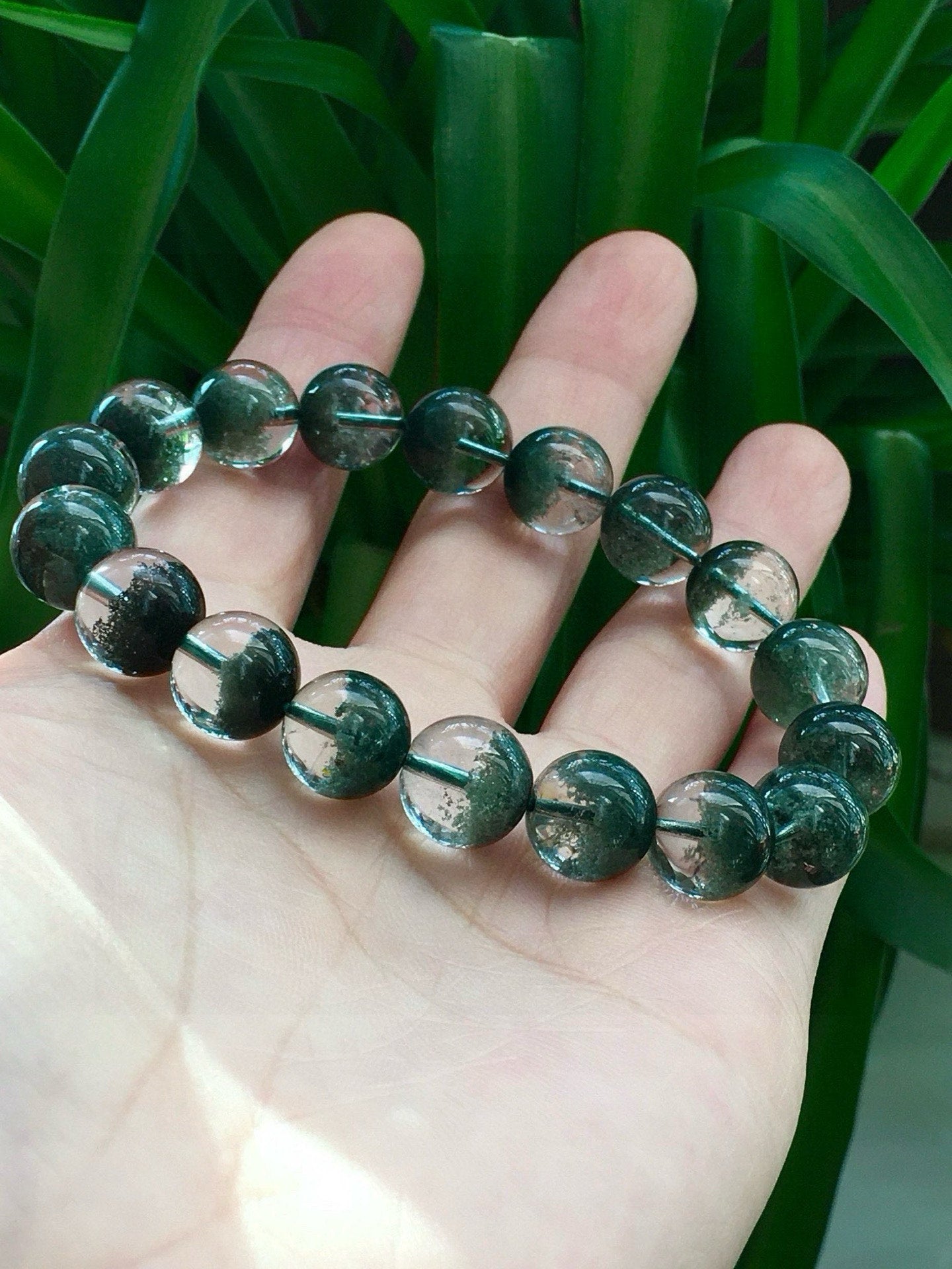 A0713 Exquisite Green Crystal Beads Bracelet