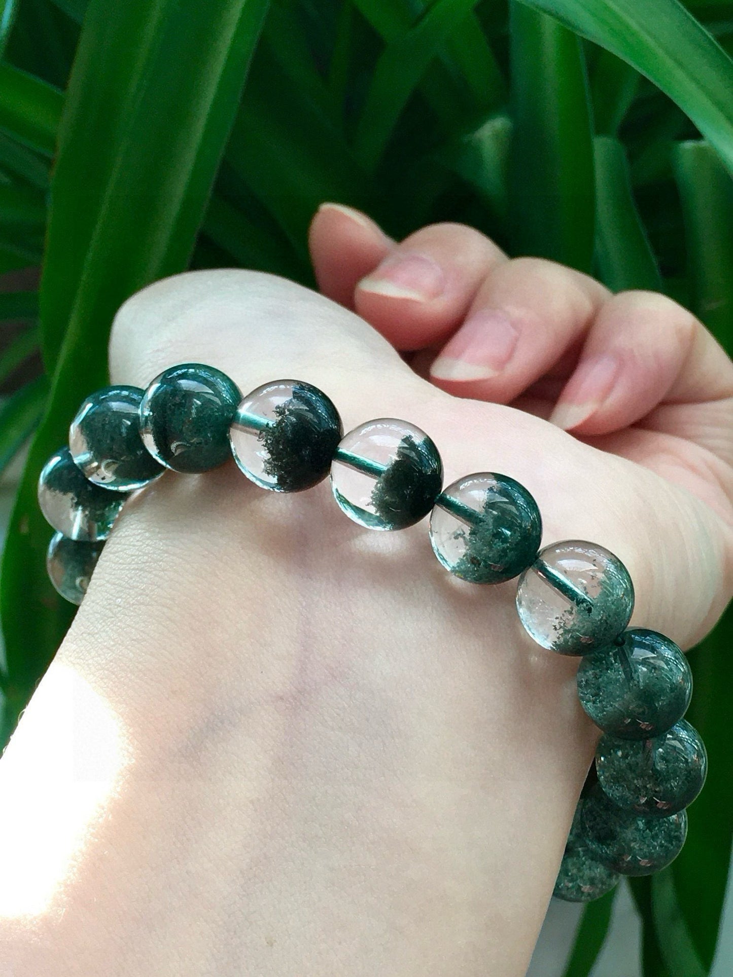 A0713 Exquisite Green Crystal Beads Bracelet