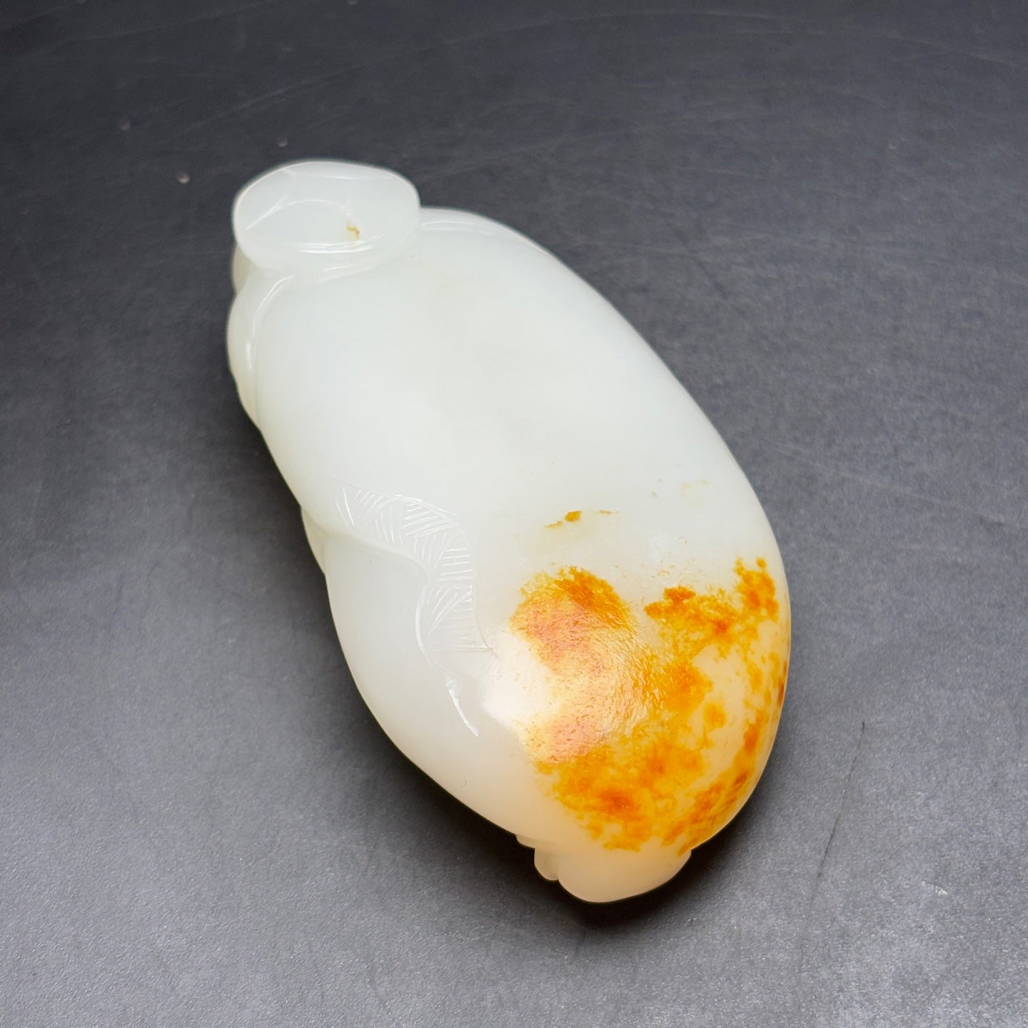 A0718 Superb Chinese Hetian Jade Carved Laughing Buddha Statue/Pendant