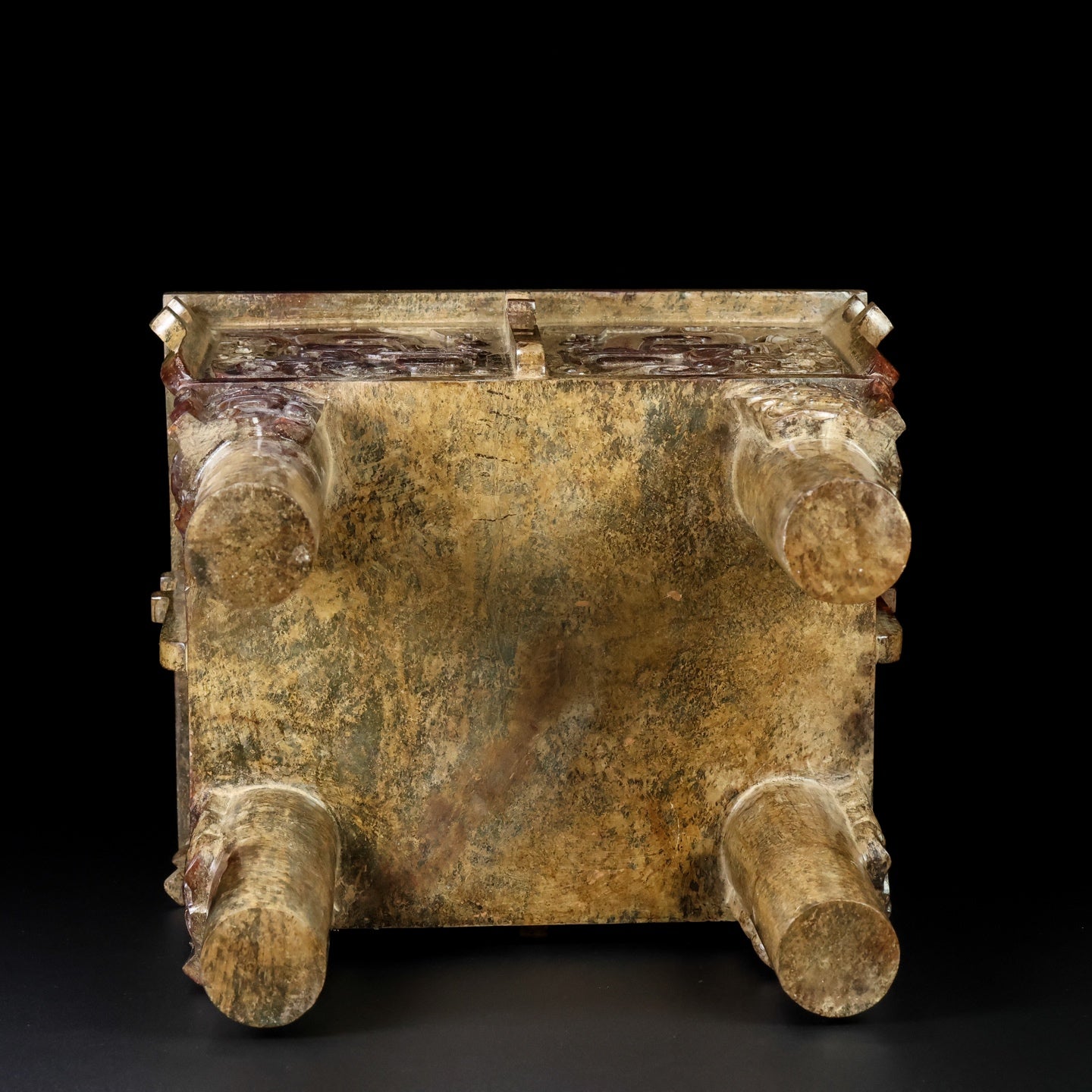 A0753 Superb Old Chinese Hetian Jade Incense Burner - Ding