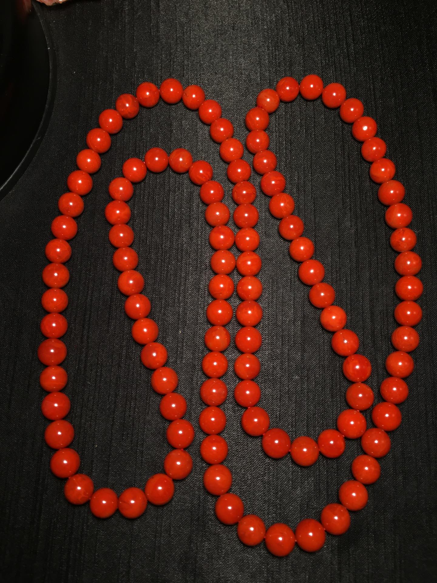 A0768 Superb Chinese Nanhong Agate Beads Necklace